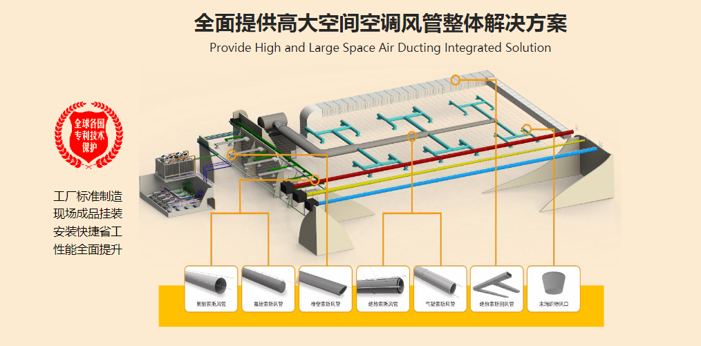 image-1 索斯风管全面提供宏伟空间空调风管整体解决规划